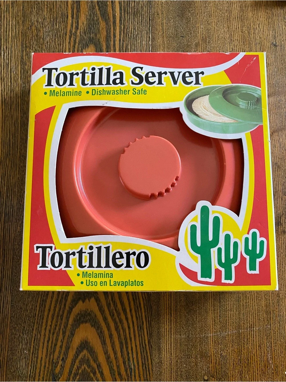 Orange Tortilla Server - Melamine Tortillero